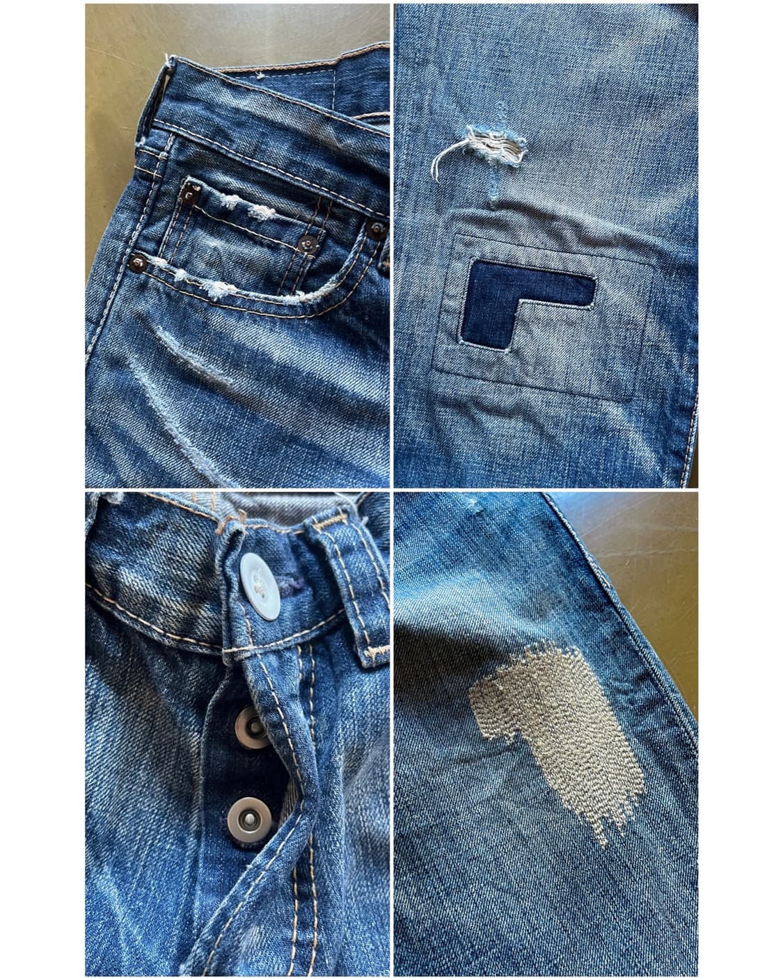 2000‘s Levi's Japan OS502 Repair Jeans 상품이미지5