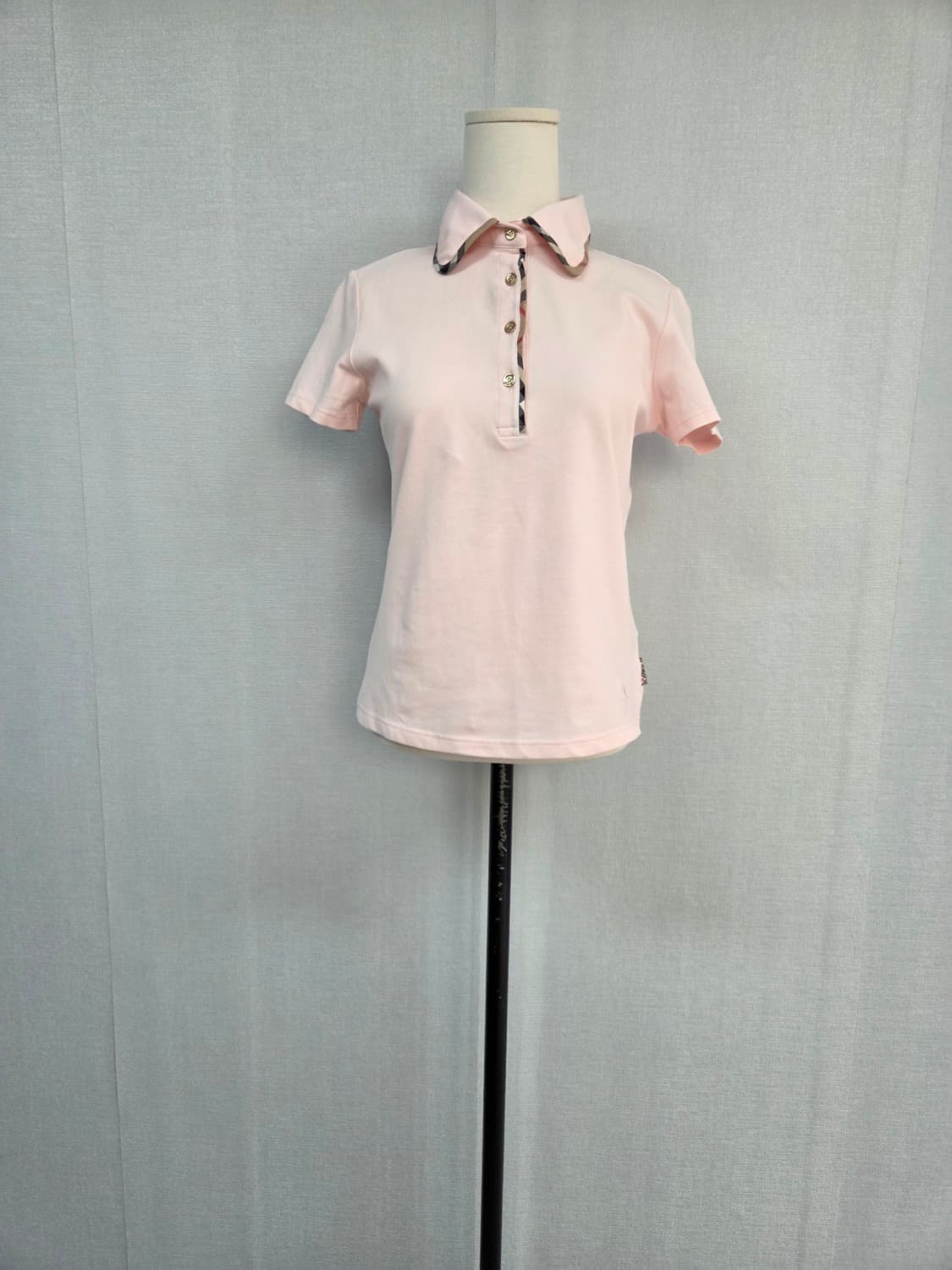 버버리 여성 연핑크반팔티  상품이미지1