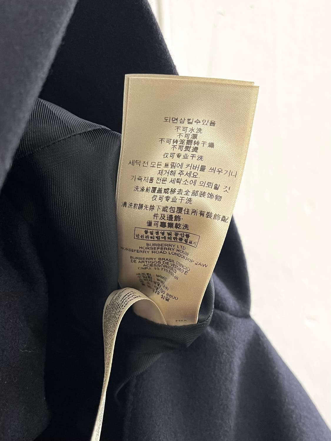 버버리 프로섬 컬렉션 캐시미어 나폴레옹 롱코트 상품이미지9