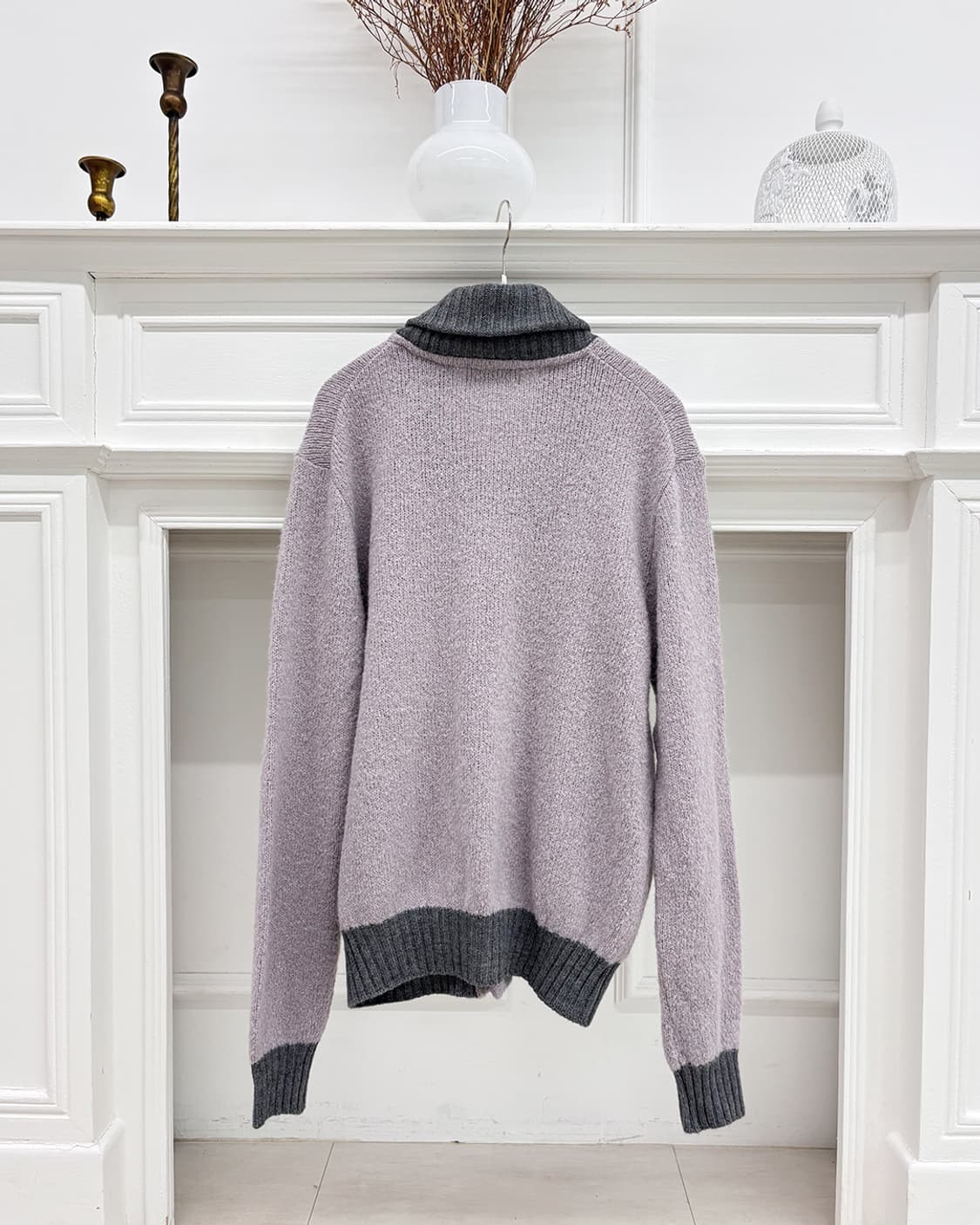 herish lavender charcoal point cardigan 상품이미지2