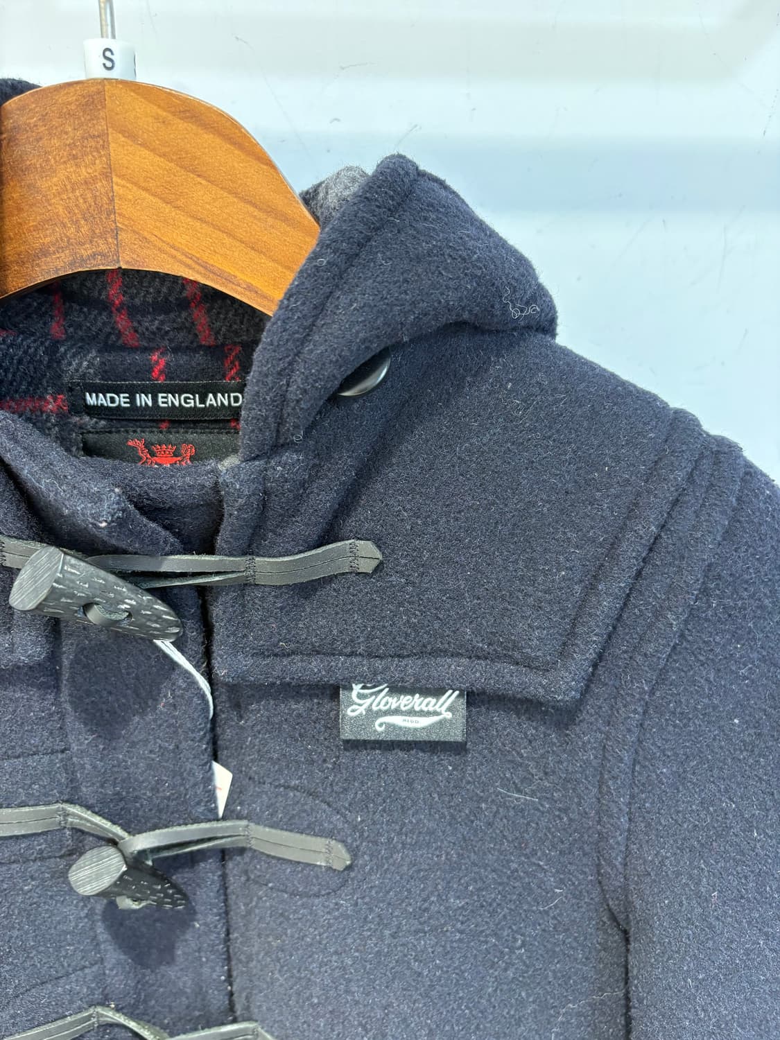 글로버올 메이드 인 잉글랜드 울 더플 코트 상품이미지5