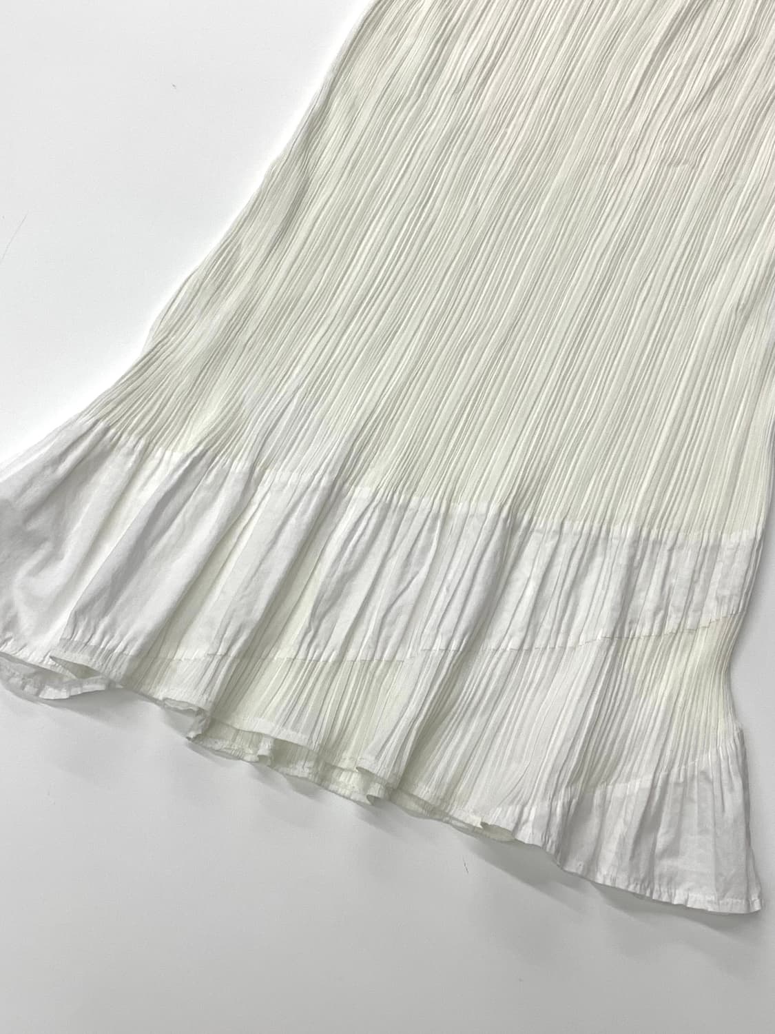 Pleats please 플리츠플리즈 화이트 슬리브리스 원피스 상품이미지6