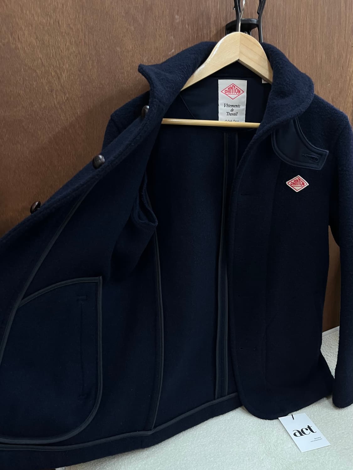 DANTON 단톤 울 숏코트 네이비 38 상품이미지10