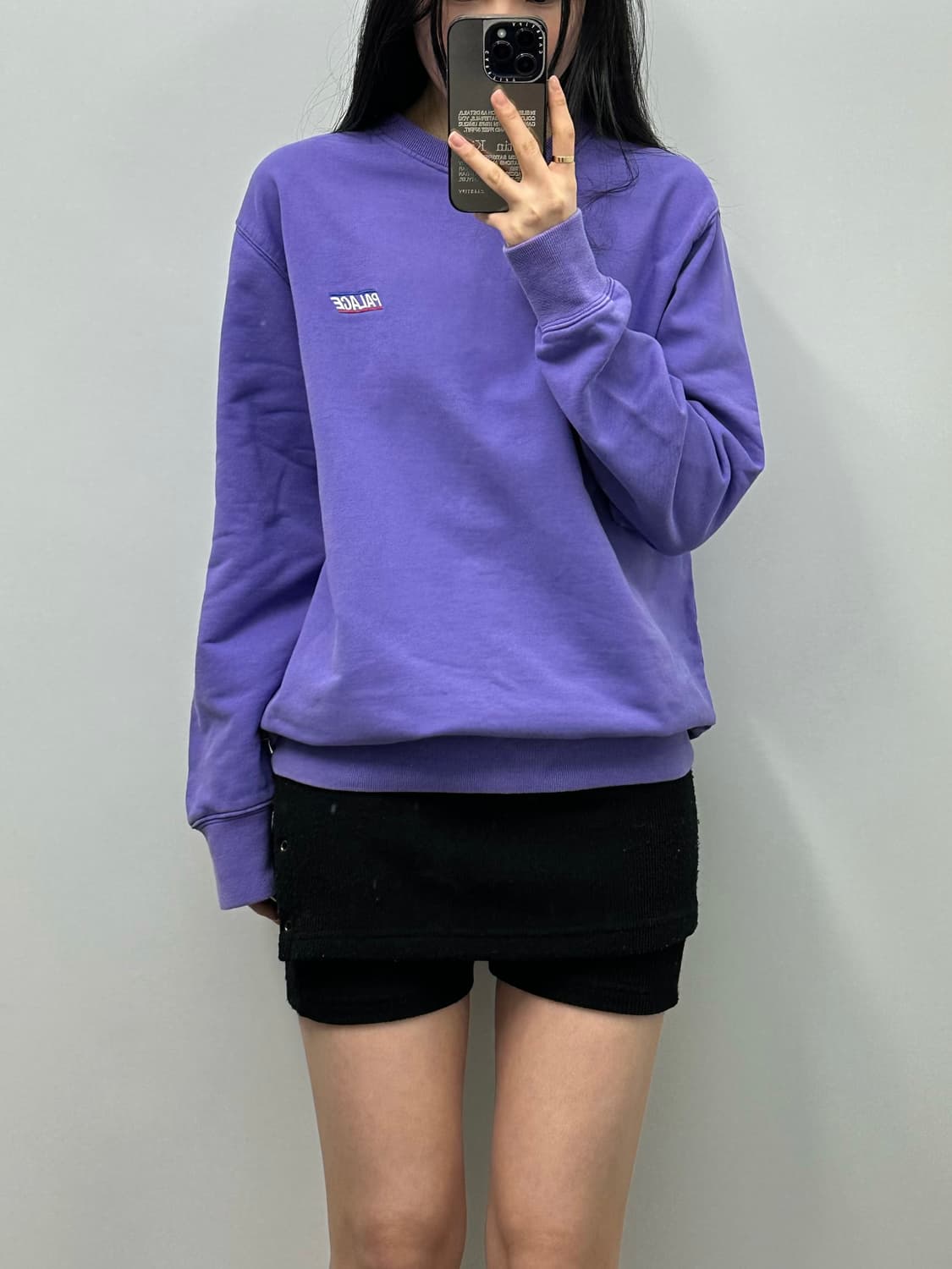 팔라스 베이직 퍼플 스웻셔츠 맨투맨 상품이미지1