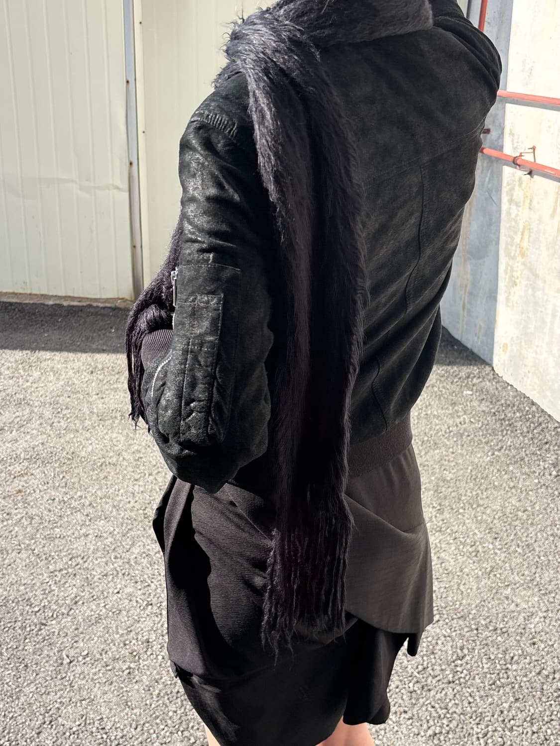 릭오웬스 램스킨 스웨이드 블루종 상품이미지6