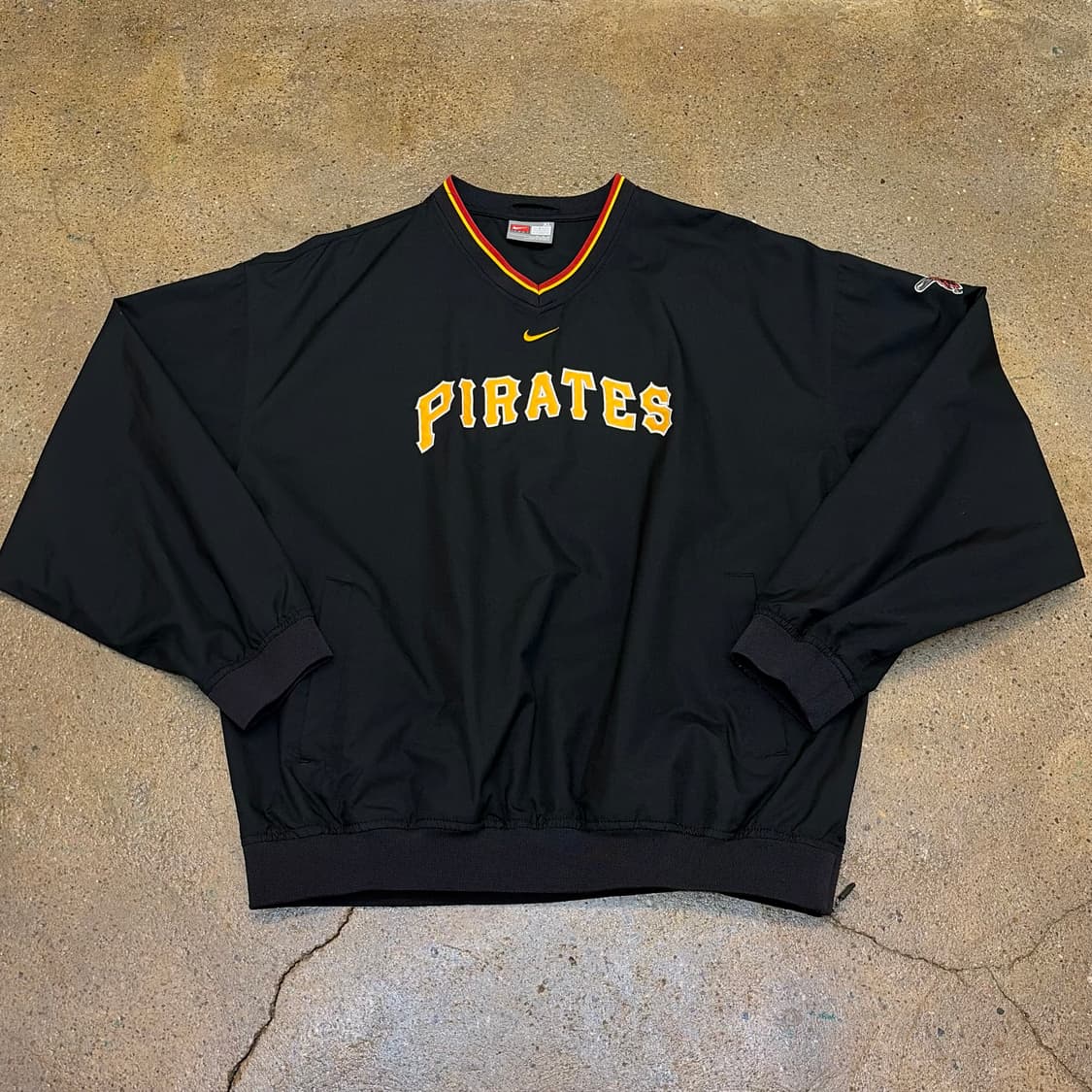 새상품급 00s 미국 빈티지 나이키 피츠버그 파이리츠 풀오버 바람막이 상품이미지1