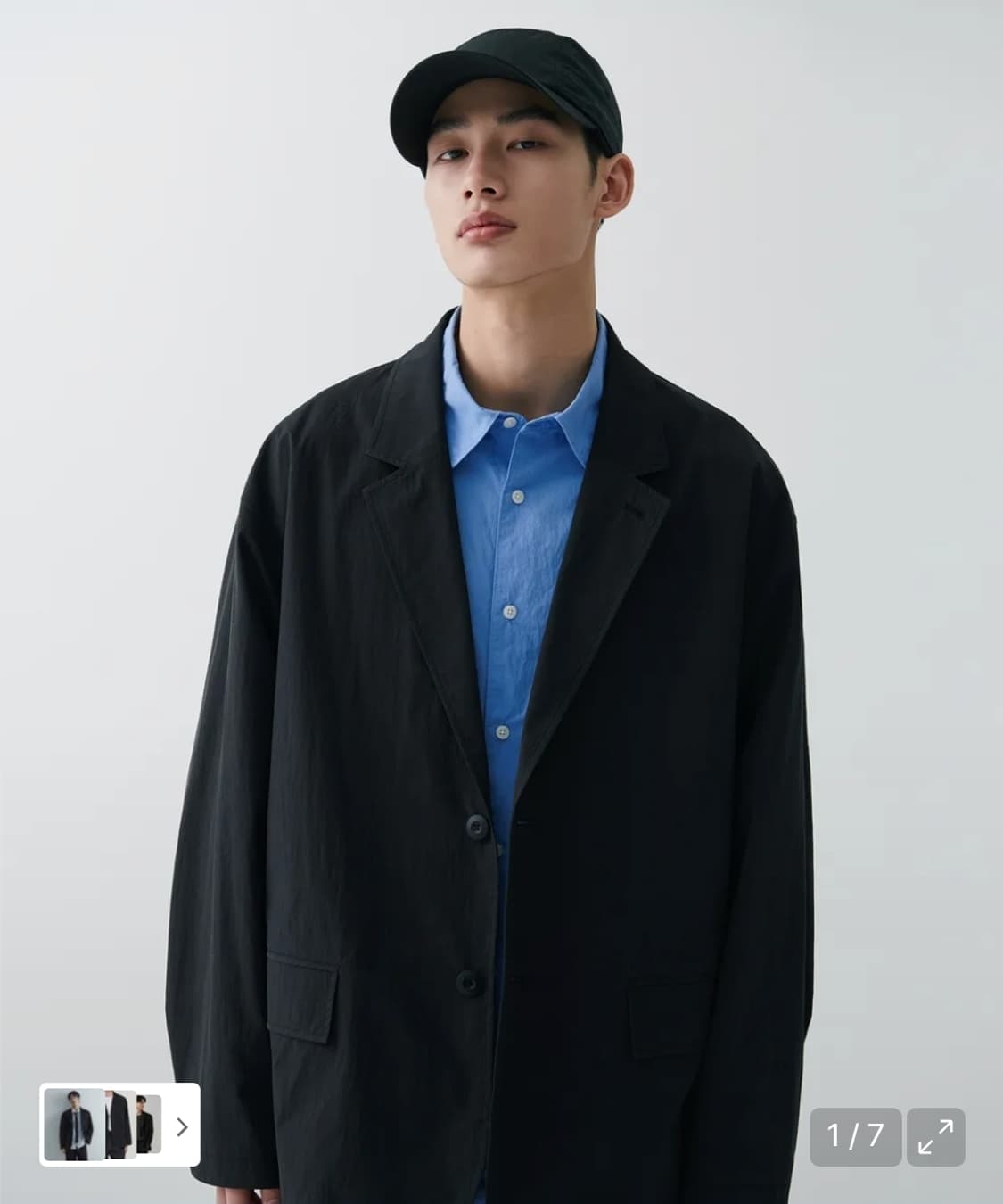 [L] 무신사스탠다드 시티 레저 CN 루즈 핏 블레이저 상품이미지1