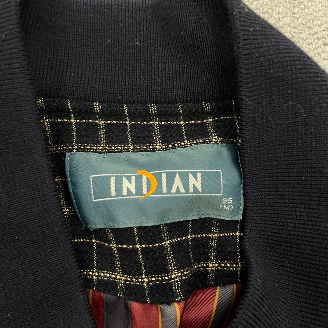 95 INDIAN 체크 봄버 자켓 상품이미지4