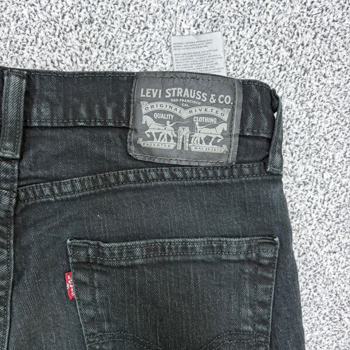 W30 리바이스 흑청 데님 팬츠 0421J 상품이미지4