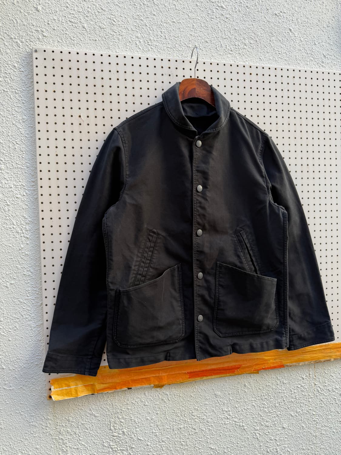 80s FRENCH AIR FORCE MILITARY 블랙몰스킨워크자켓 상품이미지3