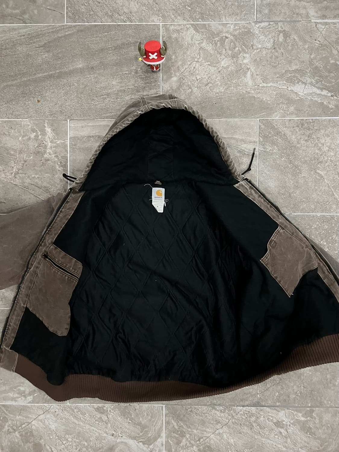 (XL)칼하트 덕 액티브 후드자켓 J130 CHT 체스트넛 상품이미지3