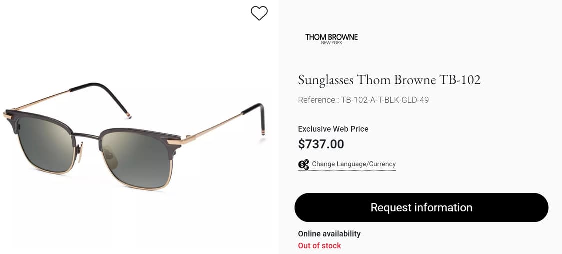 톰 브라운 THOM BROWNE 명품 하은테 안경 0039 상품이미지7