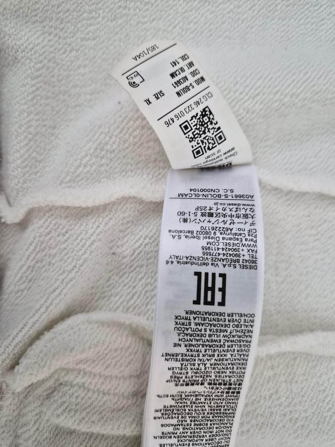 디젤 반소매 스웻셔츠 상품이미지3