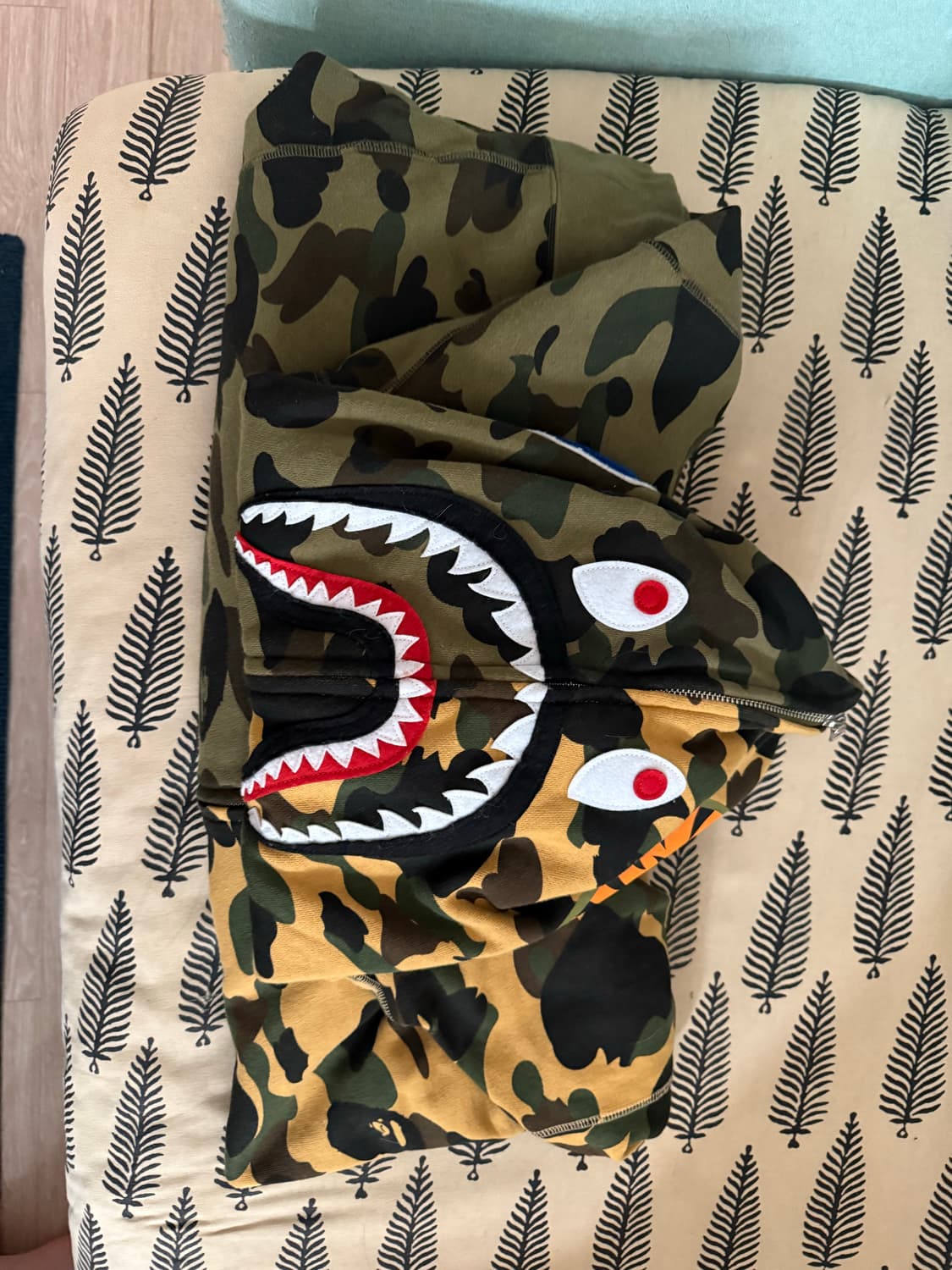 3XL/베이프 1st Camo Separate Shark Full 집업 상품이미지1