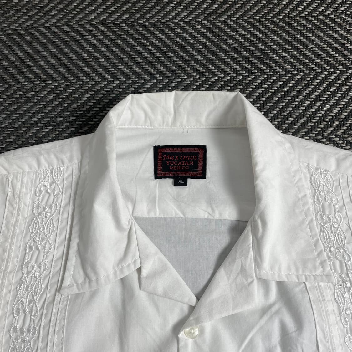 90s 구아야베라 페이즐리 자수 린넨 셔츠y 3729 상품이미지4