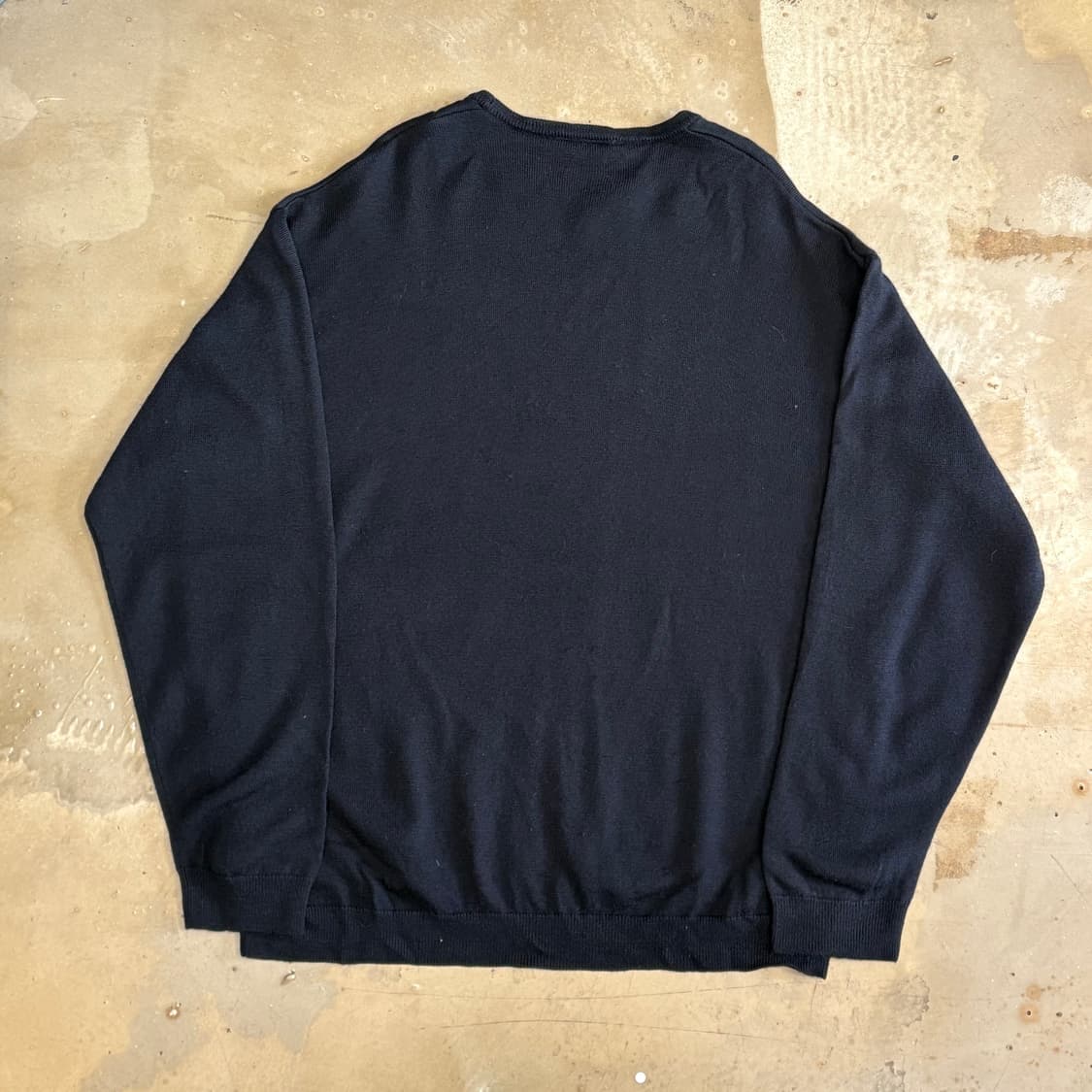 7 라코스테 로고자수 블랙 니트 상품이미지3