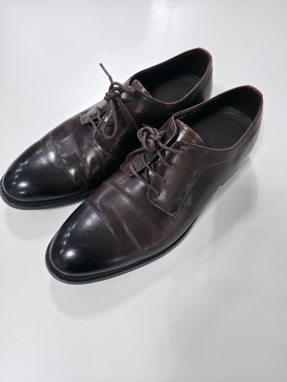 탠디 다크 브라운 레더 더비 슈즈 260 상품이미지6