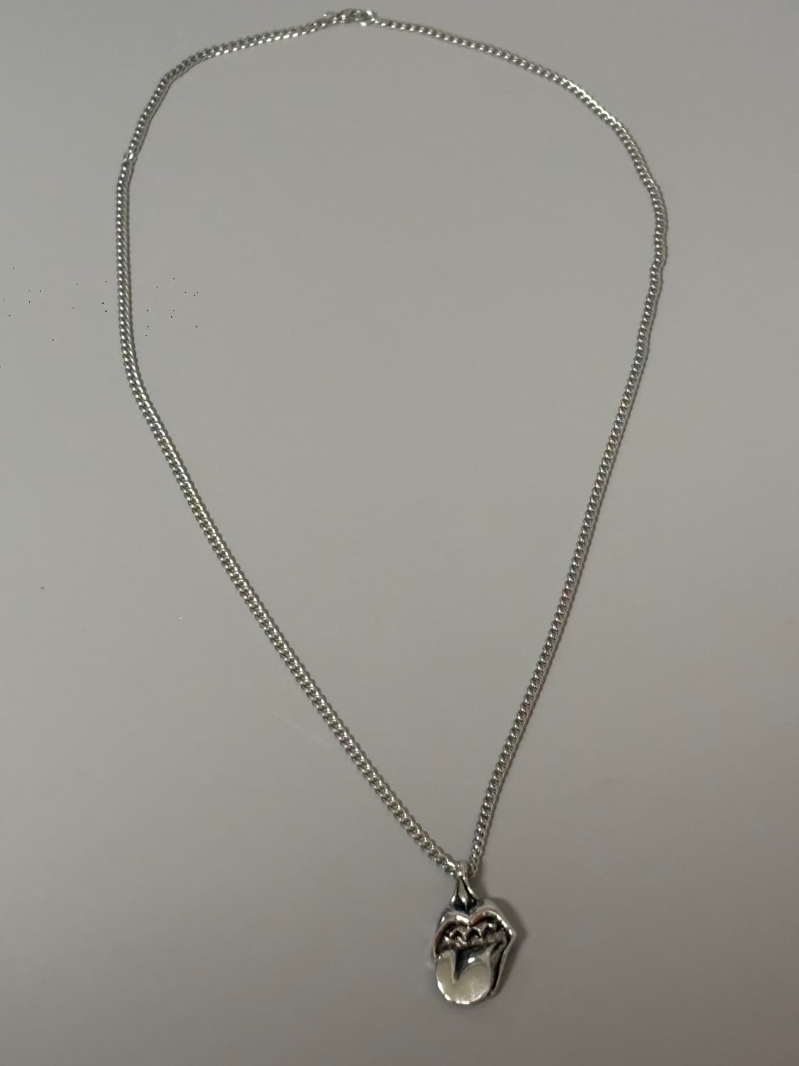 롤링스톤즈 실버 체인 목걸이 상품이미지4