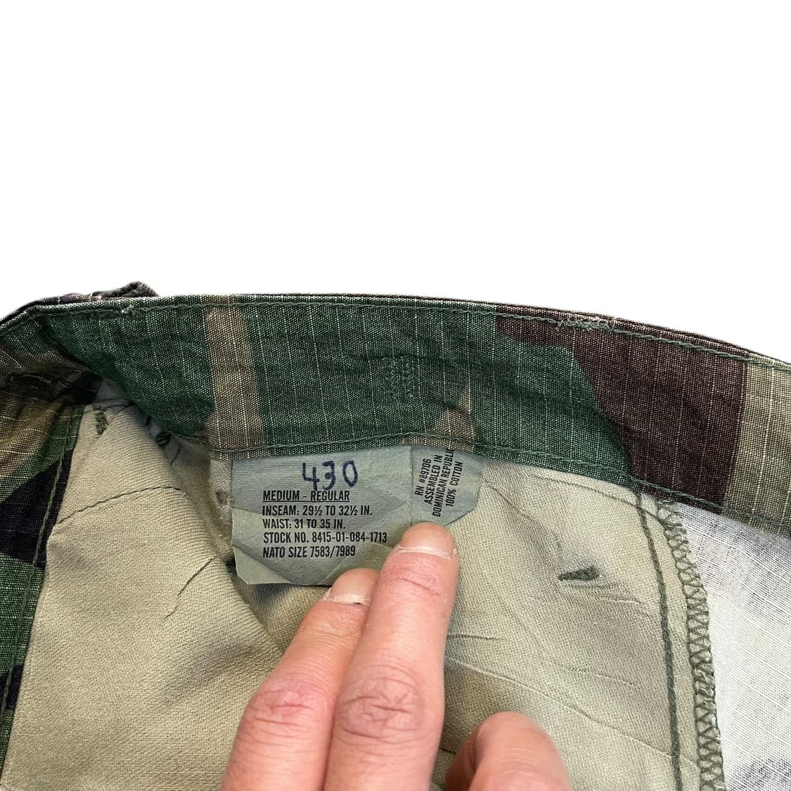 90s 프로퍼 미군 BDU 우드랜드 카모 팬츠 상품이미지8
