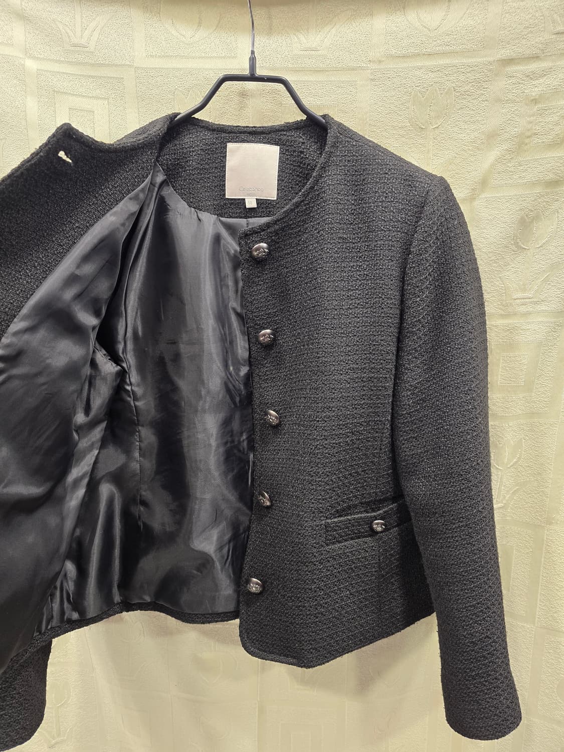 셀럽샵 블랙 트위드 자켓 55(S) 상품이미지7