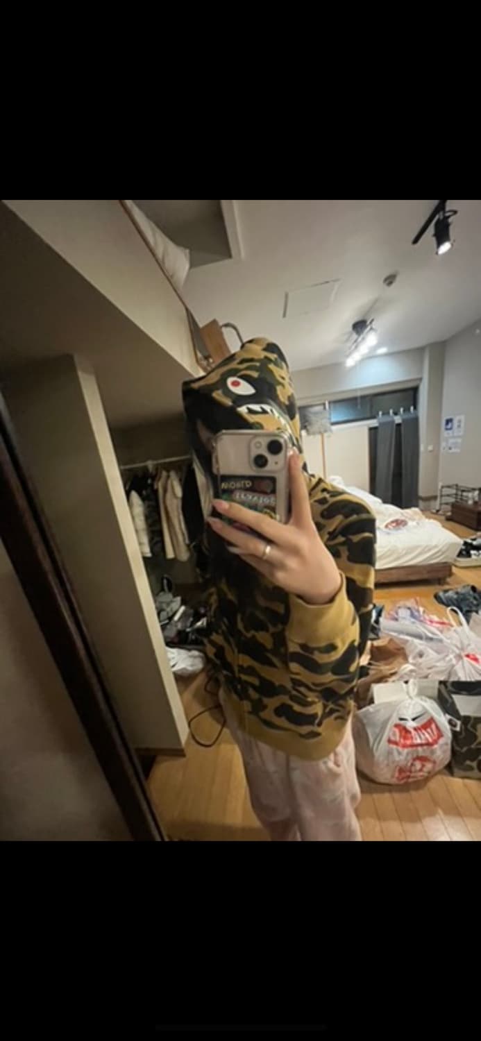 베이프 샤크 후드집업 키즈 상품이미지4