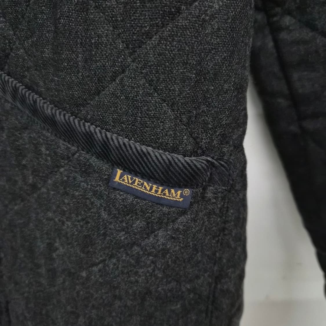 라벤햄 클래식 블랙 퀼팅 자켓 남성 M 상품이미지6