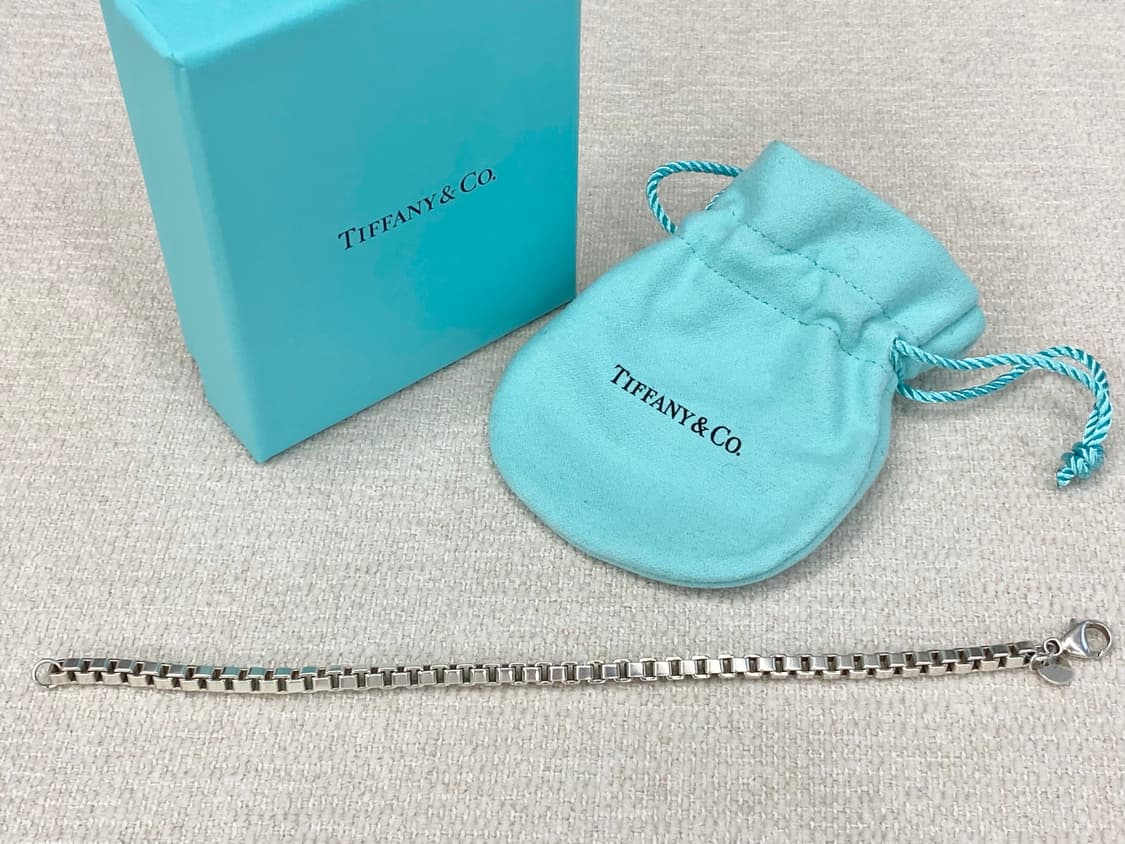 티파니 실버 베네치안 팔찌 18.5CM 남녀공용 상품이미지7
