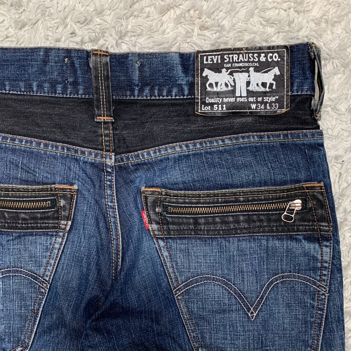 [35] 00's 리바이스 511 슬림핏 디테일 데님팬츠 상품이미지1