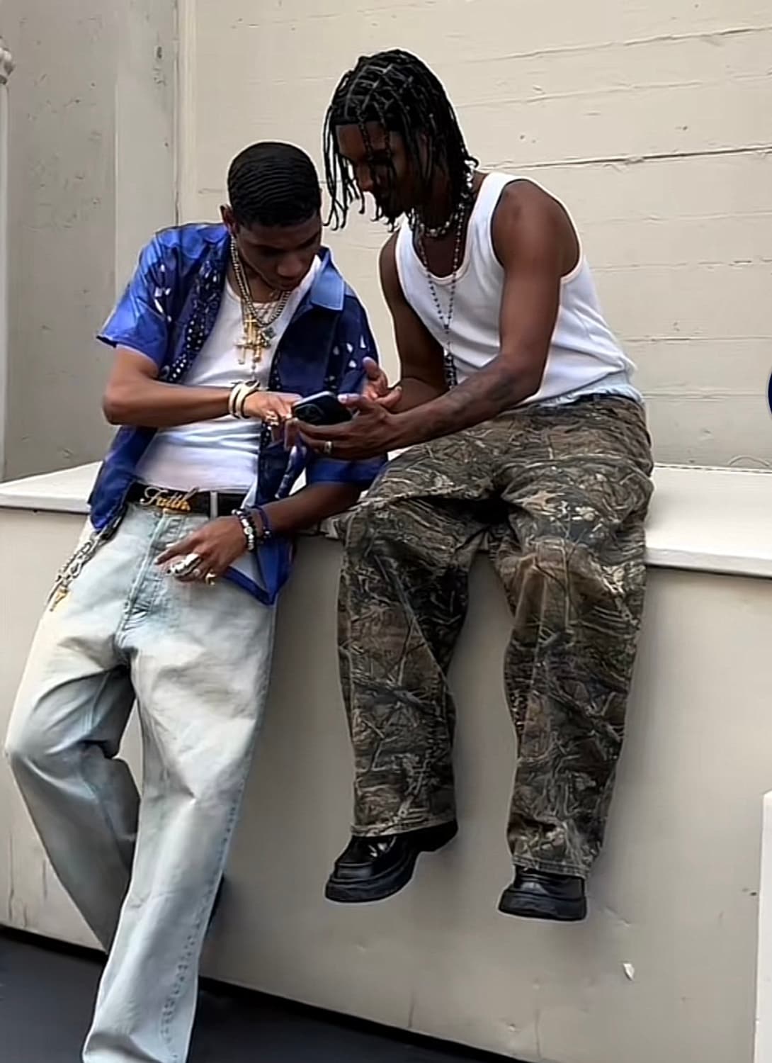 [최종가격] shapesUSA 카모 와이드 레그 데님 / 30 상품이미지3