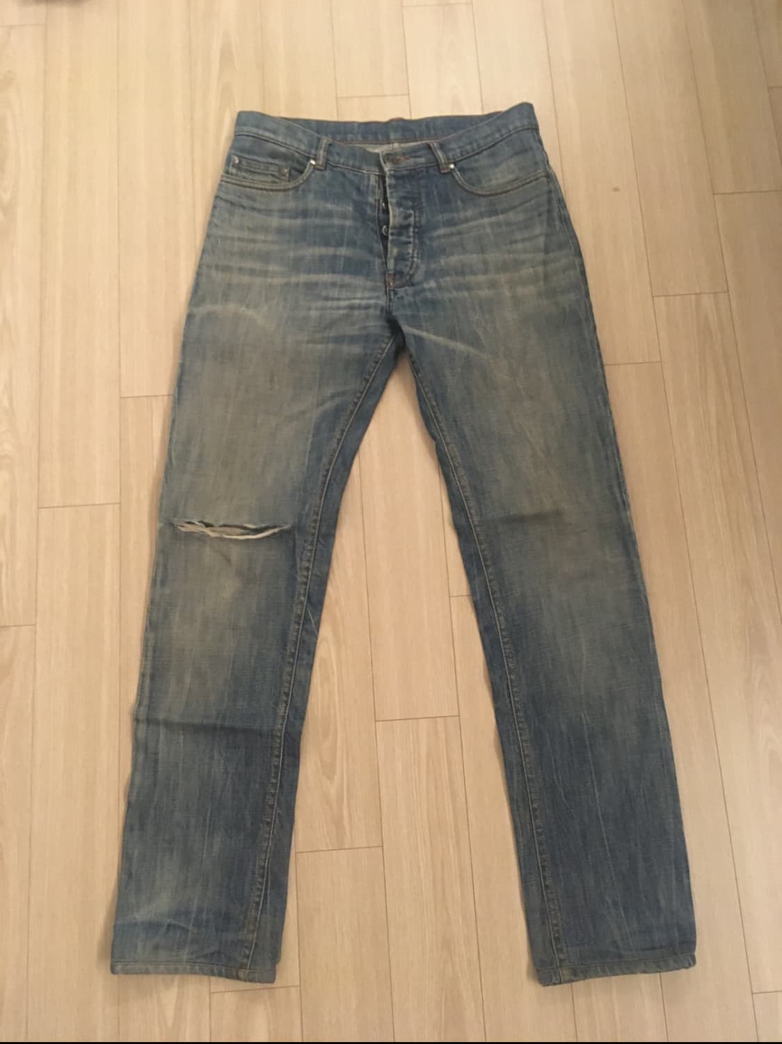[44]Maison Margiela crush denim pants 상품이미지1