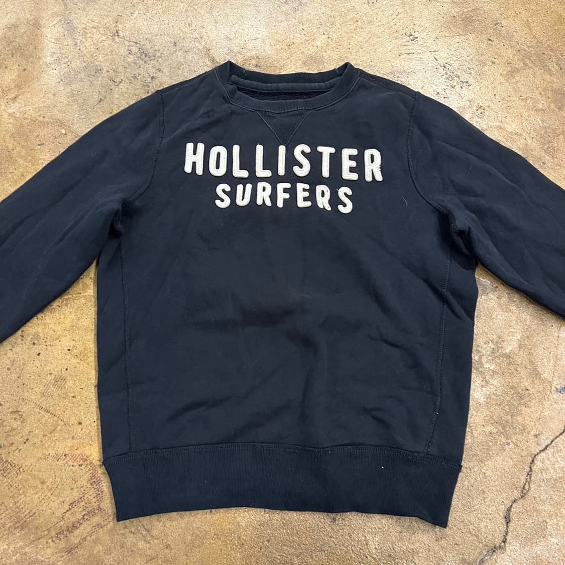 [정품/L] 홀리스터 블랙 기모 맨투맨 b19 상품이미지3