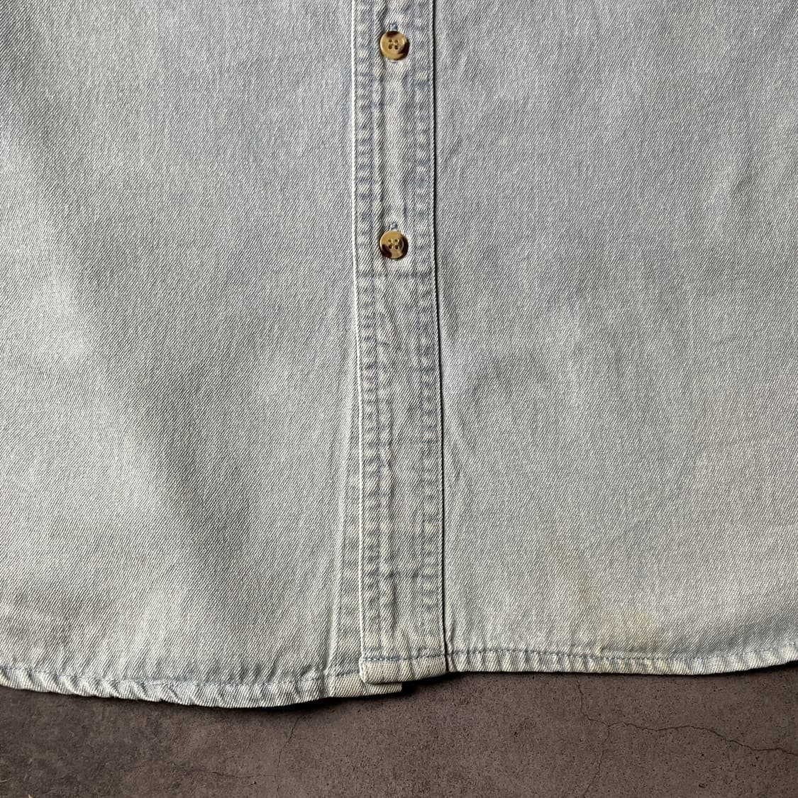 HARVARD 빈티지 라이트블루 데님 코튼셔츠 A00365 상품이미지4