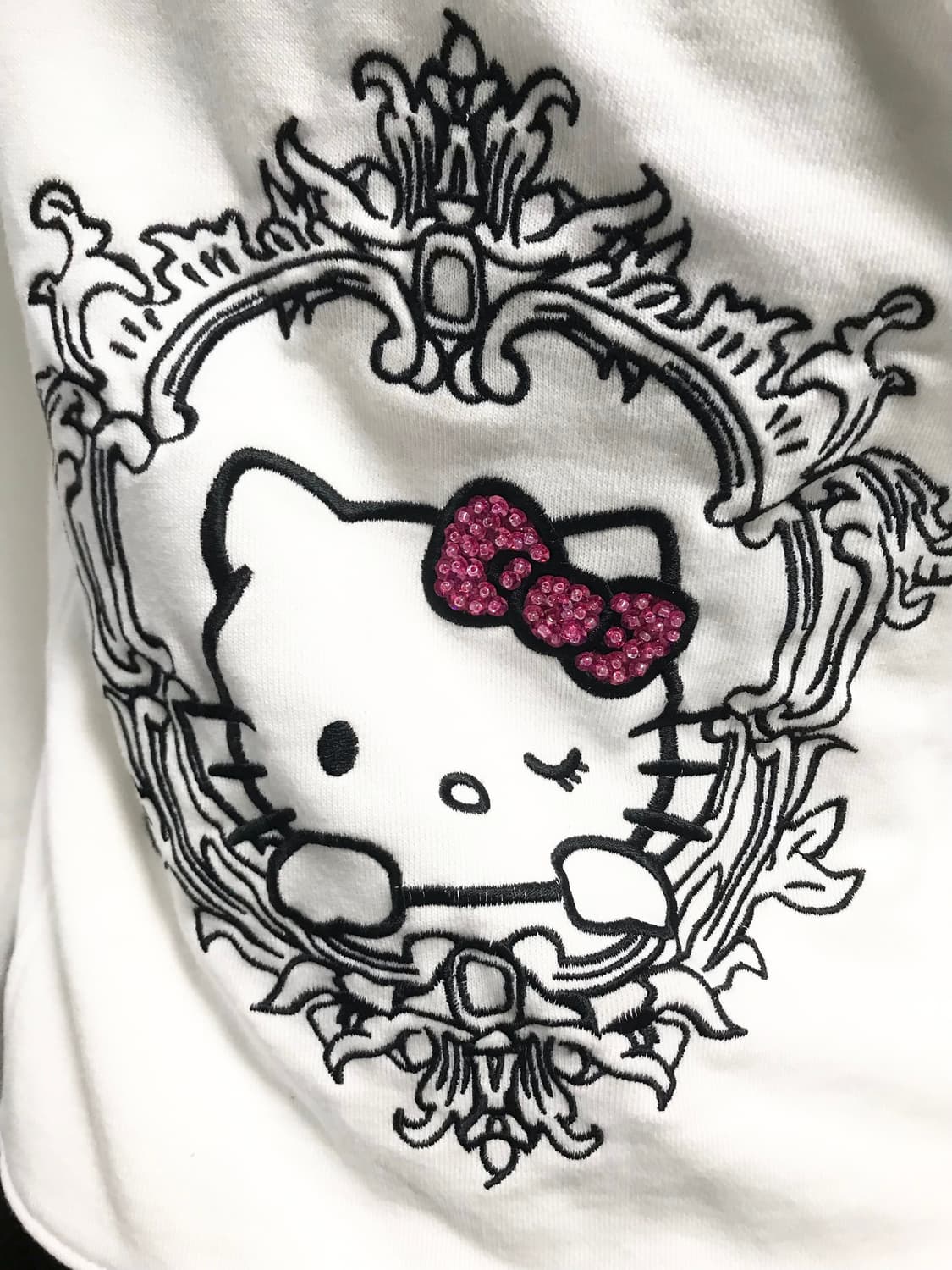 빈티지 라디 rady 헬로키티 자수 갸루 후드 집업 상품이미지6