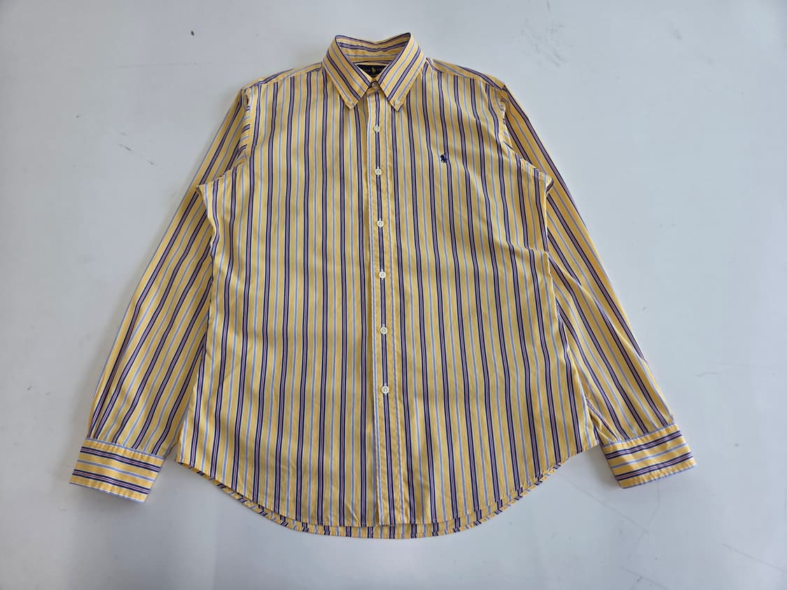 폴로랄프로렌 포니 박시핏 옐로우 스트라이프 셔츠 M/M 상품이미지1
