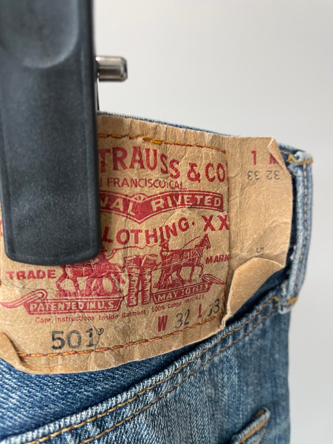 (32) Levis501 리바이스501 워싱 데님팬츠 상품이미지6