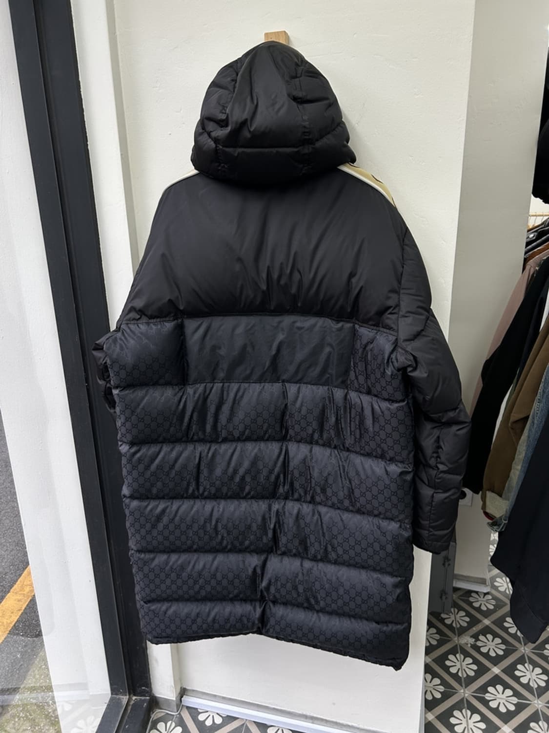 15275 - 구찌 GG 자카드 나일론 롱패딩 상품이미지5