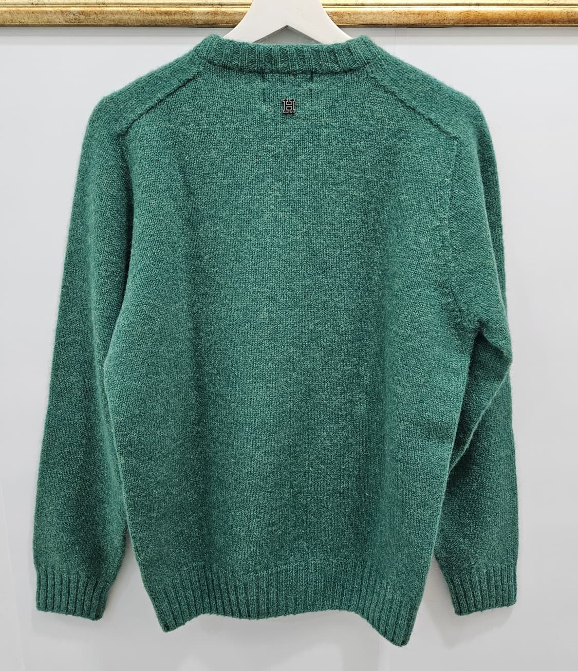 헤지스 그린 쉐기독 울 크루넥 니트 95 상품이미지2