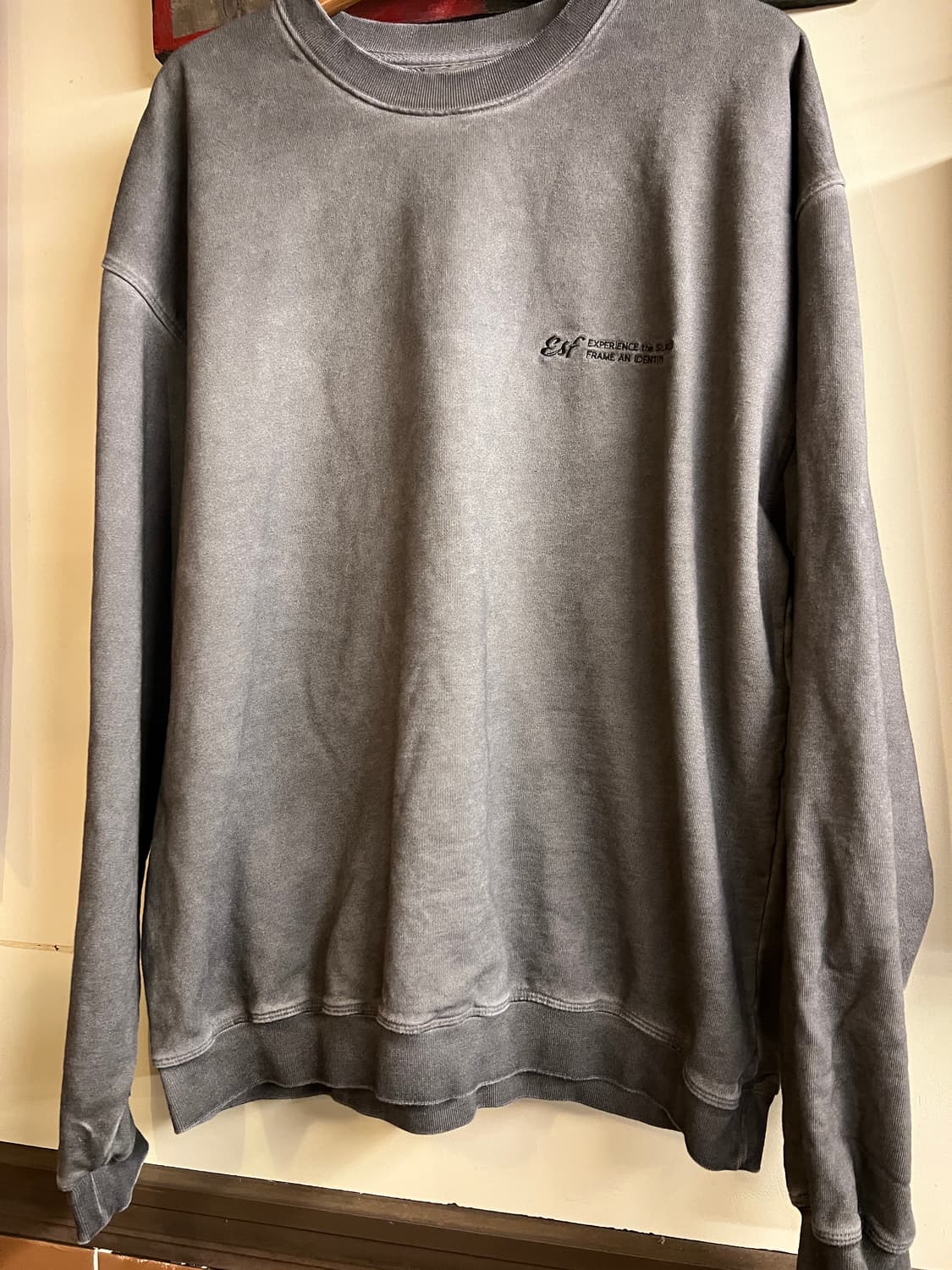 Esfai Sweat Shirt Pigment Grey 상품이미지3