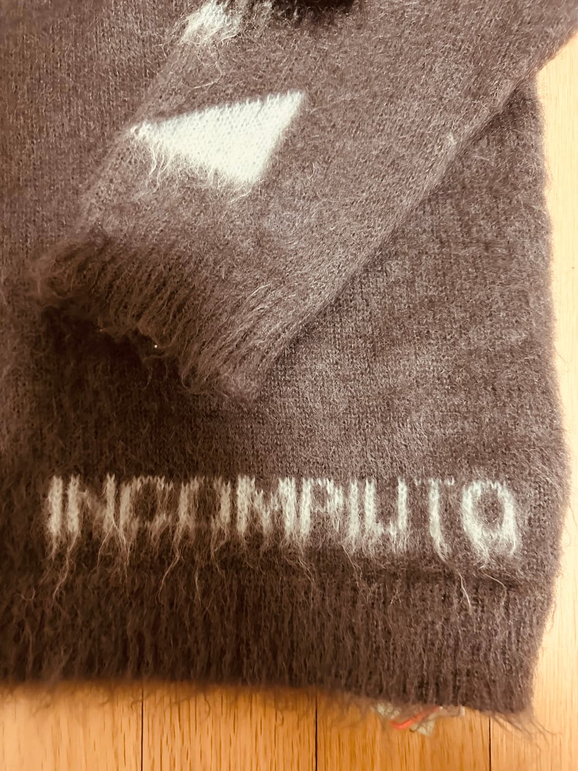 Off-White INCOMPIUTO 모헤어 니트 S 상품이미지5