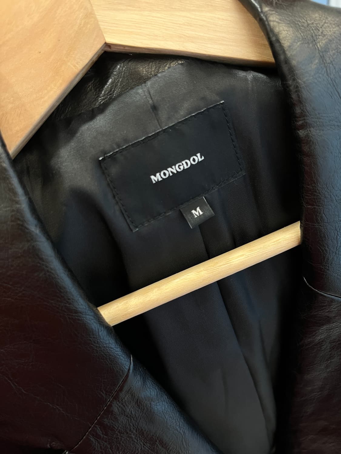 몽돌 레더 자켓 (정가 18만원) 상품이미지4