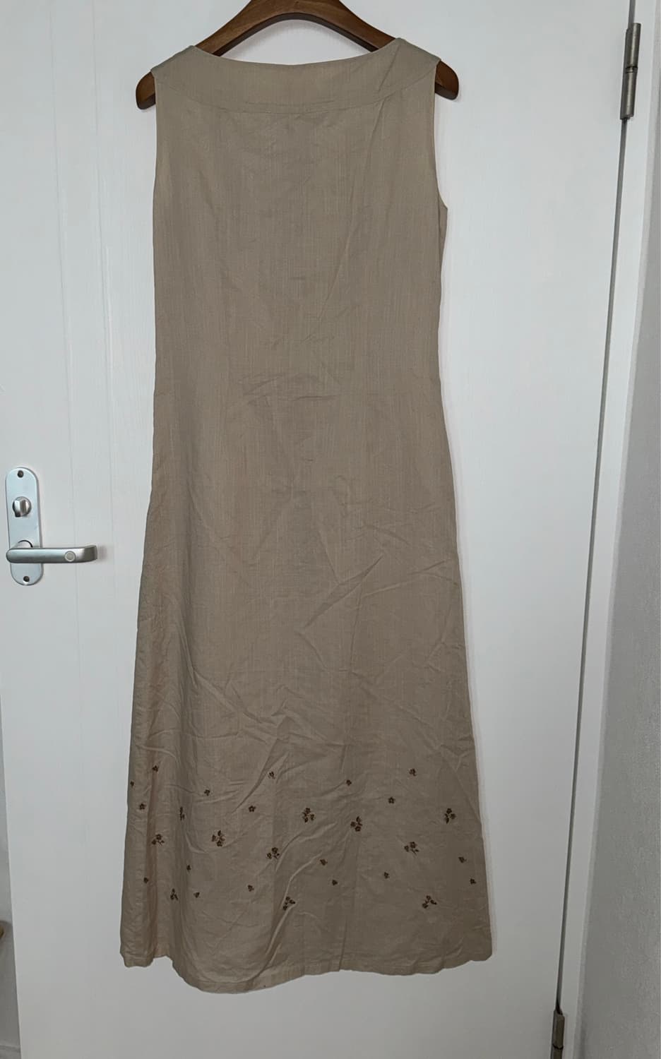 Embroidered Linen Sleeveless Dress 상품이미지4