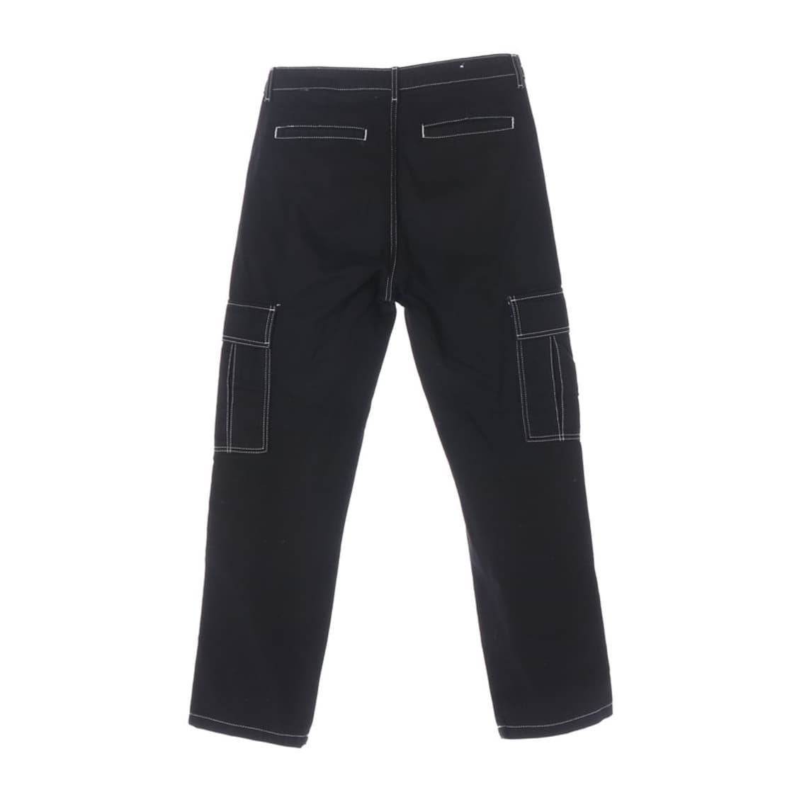 ZARA 블랙 화이트 스티치 카고 팬츠 상품이미지2