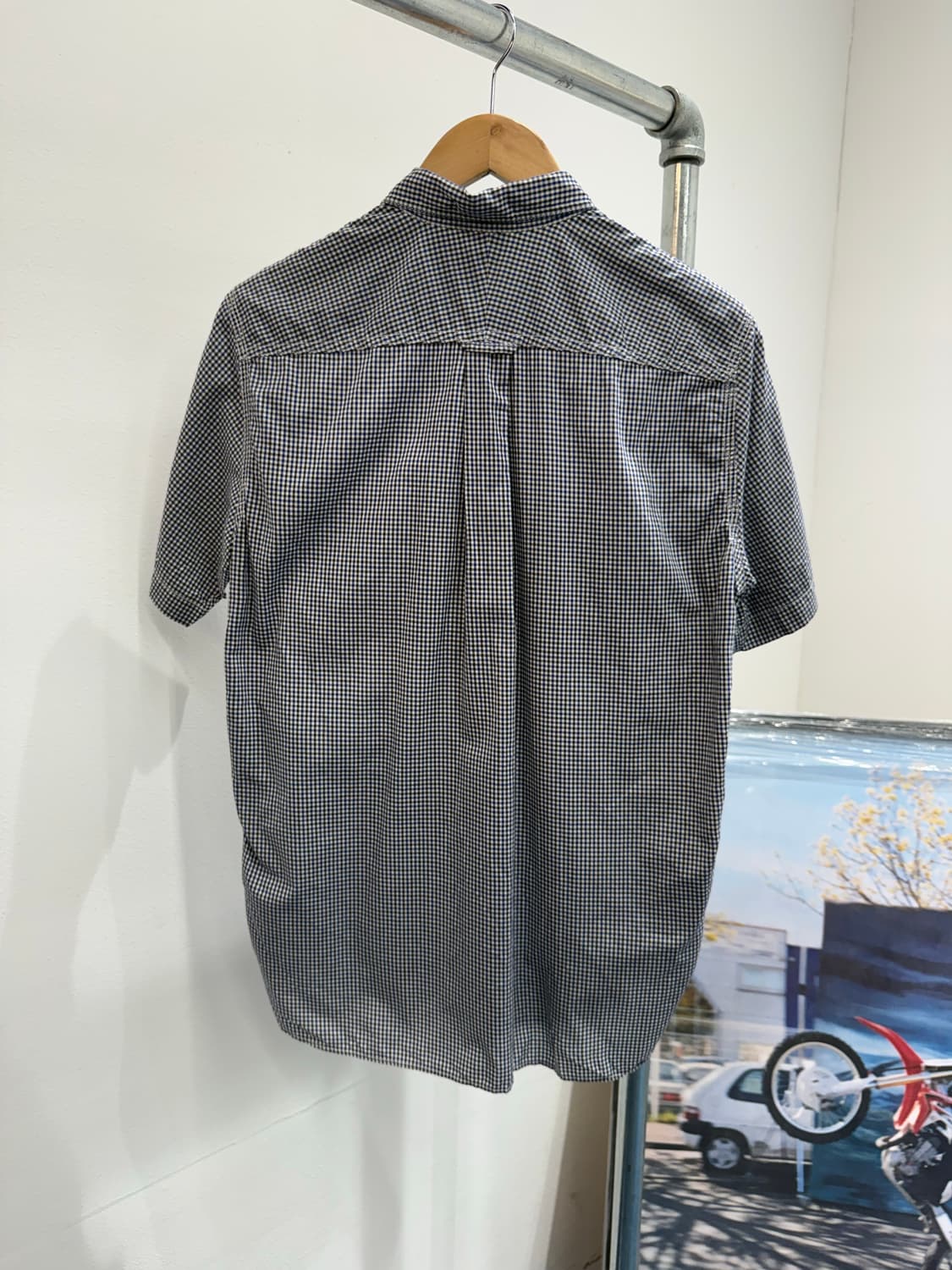 꼼데가르송 옴므 깅엄체크 반팔셔츠 상품이미지4