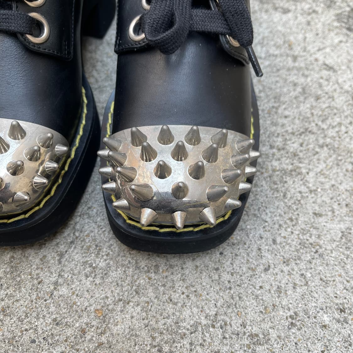 [36] MIU MIU Stud toe derby shoes 상품이미지4