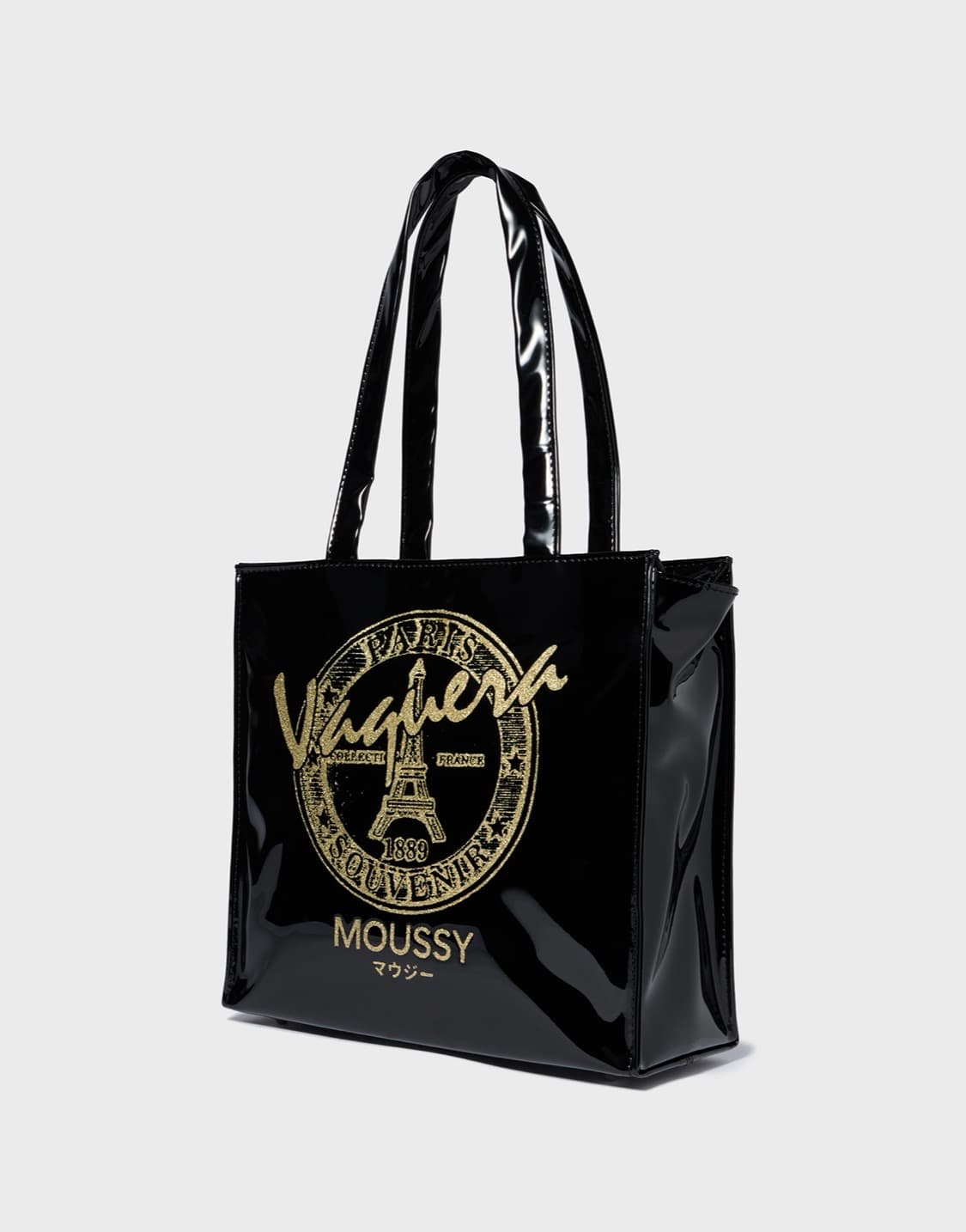 Vaquera X Moussy 콜라보 미니 쇼핑백 블랙 상품이미지2