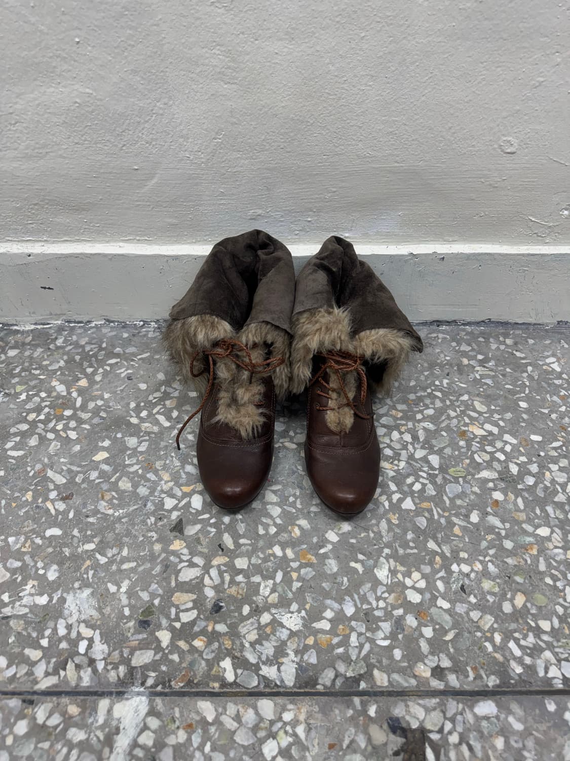 Alfredo bannister leather fur boots 상품이미지3