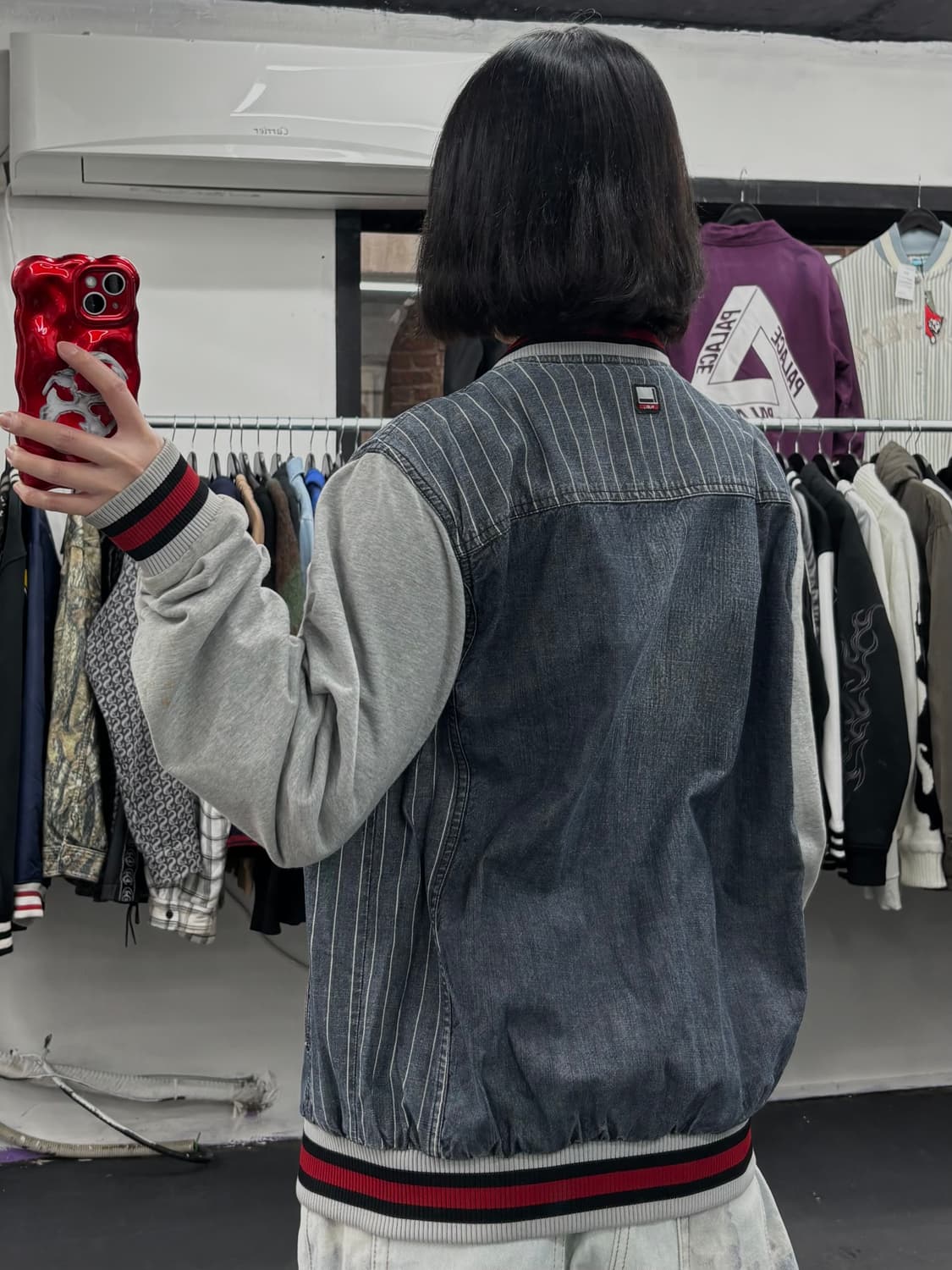 FUBU 푸부 데님 스웻 집업 상품이미지5