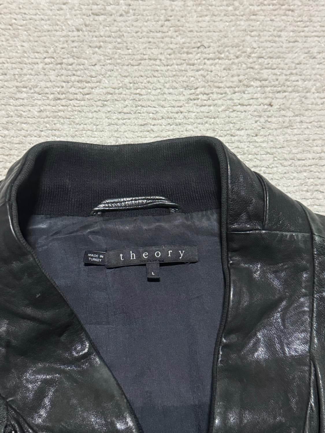 Theory 양가죽 라이더 자켓 L 상품이미지4