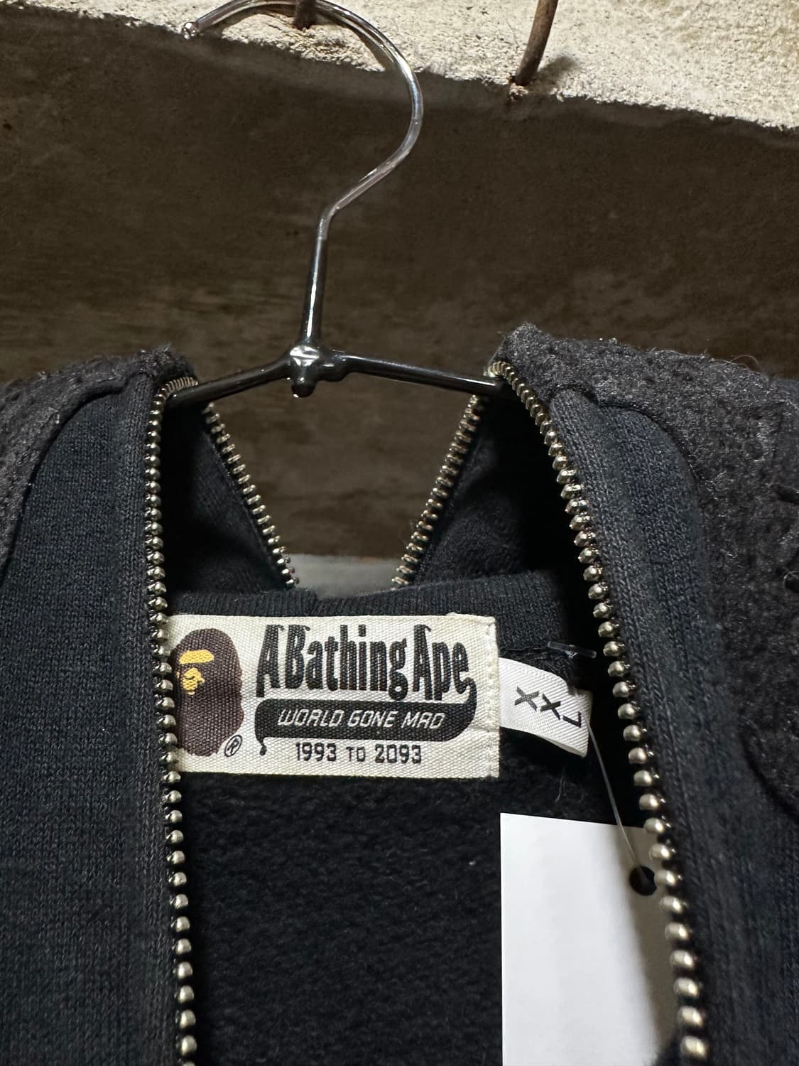 A BATHING APE 베이프 샤크 올 블랙 후드집업 상품이미지3