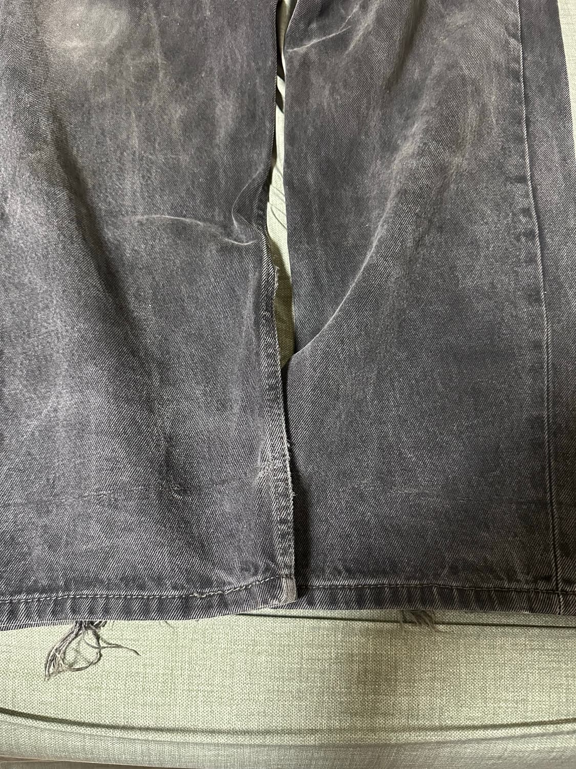 리바이스550 흑청 38/32 착샷O 상품이미지2